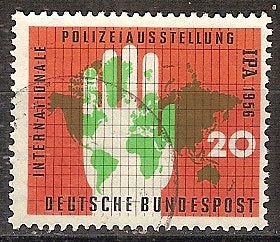Duitsland 240 Michel plaatfout 1 b Cuba wel, Antillen niet, Ophalen of Verzenden, BRD, Gestempeld