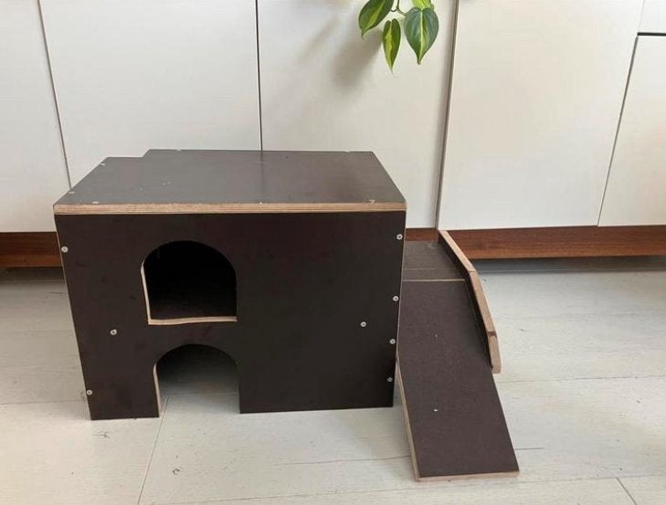 Knaagdieren schuilhuis knaagdierenhok, Ophalen of Verzenden, Zo goed als nieuw, Overige typen