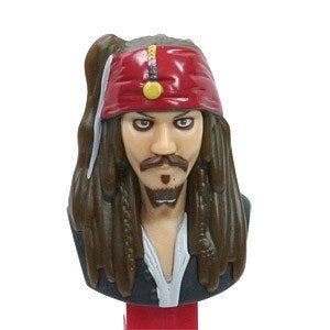 PEZ dispenser Pirates of the Caribbean - Jack Sparrow J.Depp, Verzamelen, Ophalen of Verzenden, Zo goed als nieuw