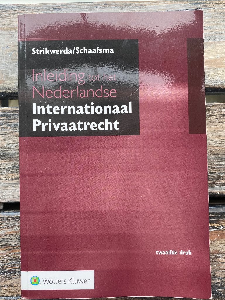 Inleiding tot het Nederlandse Internationaal Privaatrecht, Gelezen, Ophalen of Verzenden, WO, Wolters Kluwer