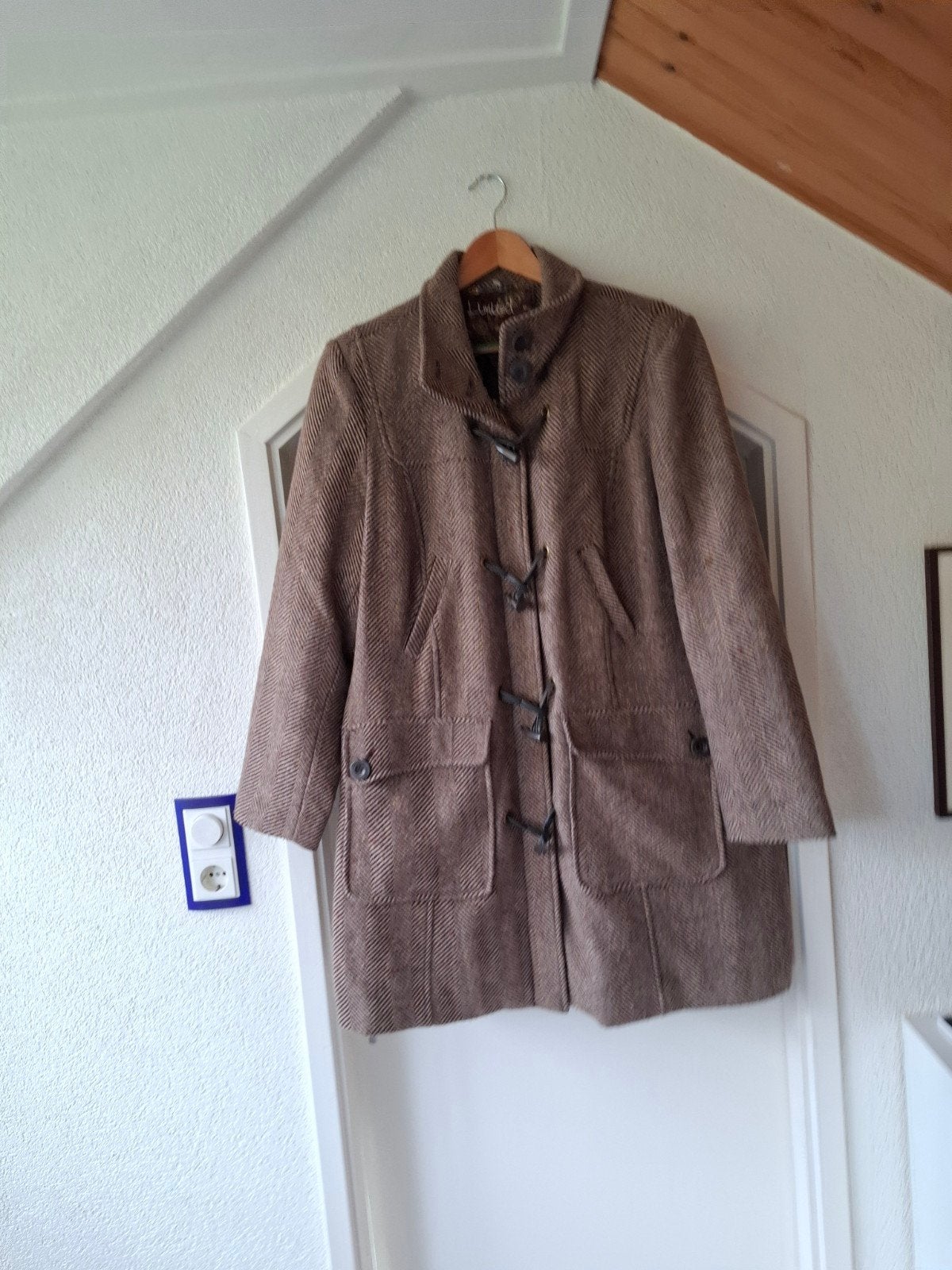 Limited Edition Dames Duffle Coat XXL - Uitstekende Staat, Bruin, Maat 46/48 (XL) of groter, Ophalen of Verzenden, Zo goed als nieuw