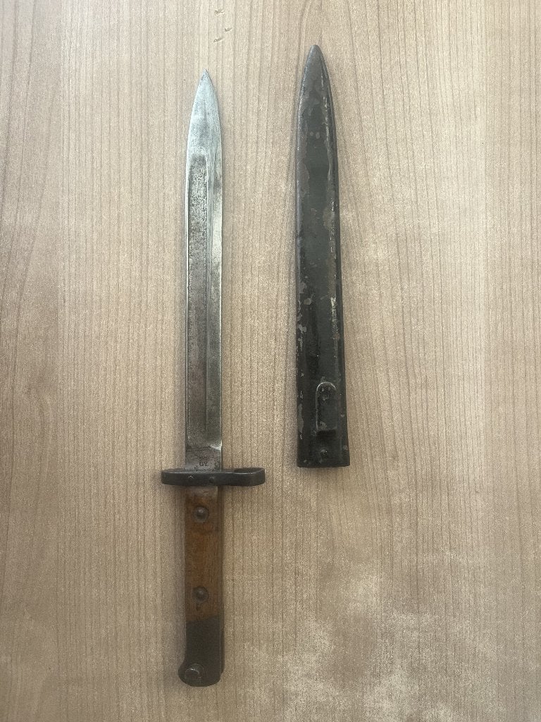 Foto 2 van Originele Oostenrijks-Hongaarse Mannlicher M1895 bajonet