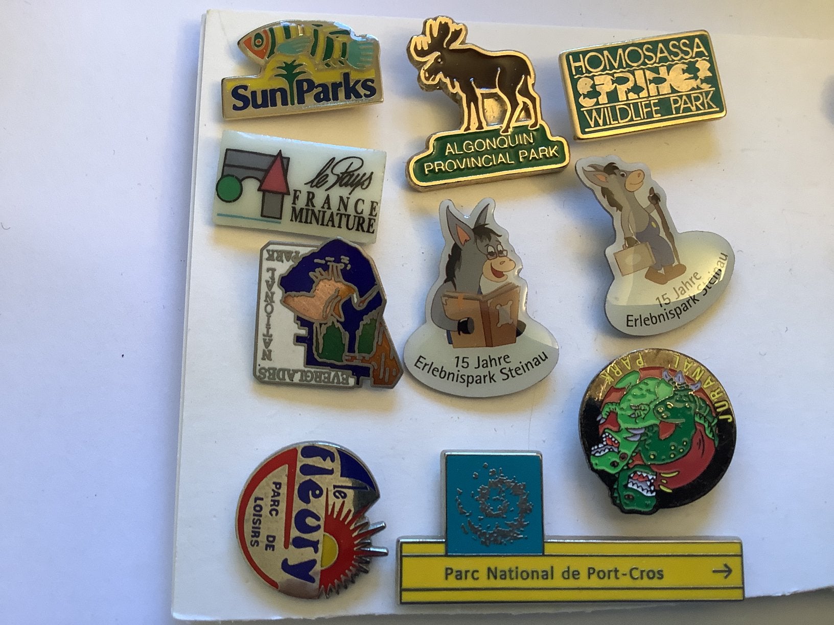 10 pins pretparken natuurparken etc, Ophalen of Verzenden, Zo goed als nieuw, Overige onderwerpen