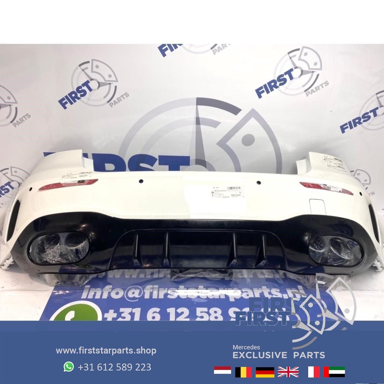 W177 A KLASSE 2021 A45 S AMG ACHTERBUMPER WIT Origineel Merc, Auto-onderdelen, Gebruikt, -, Ophalen of Verzenden, Achter