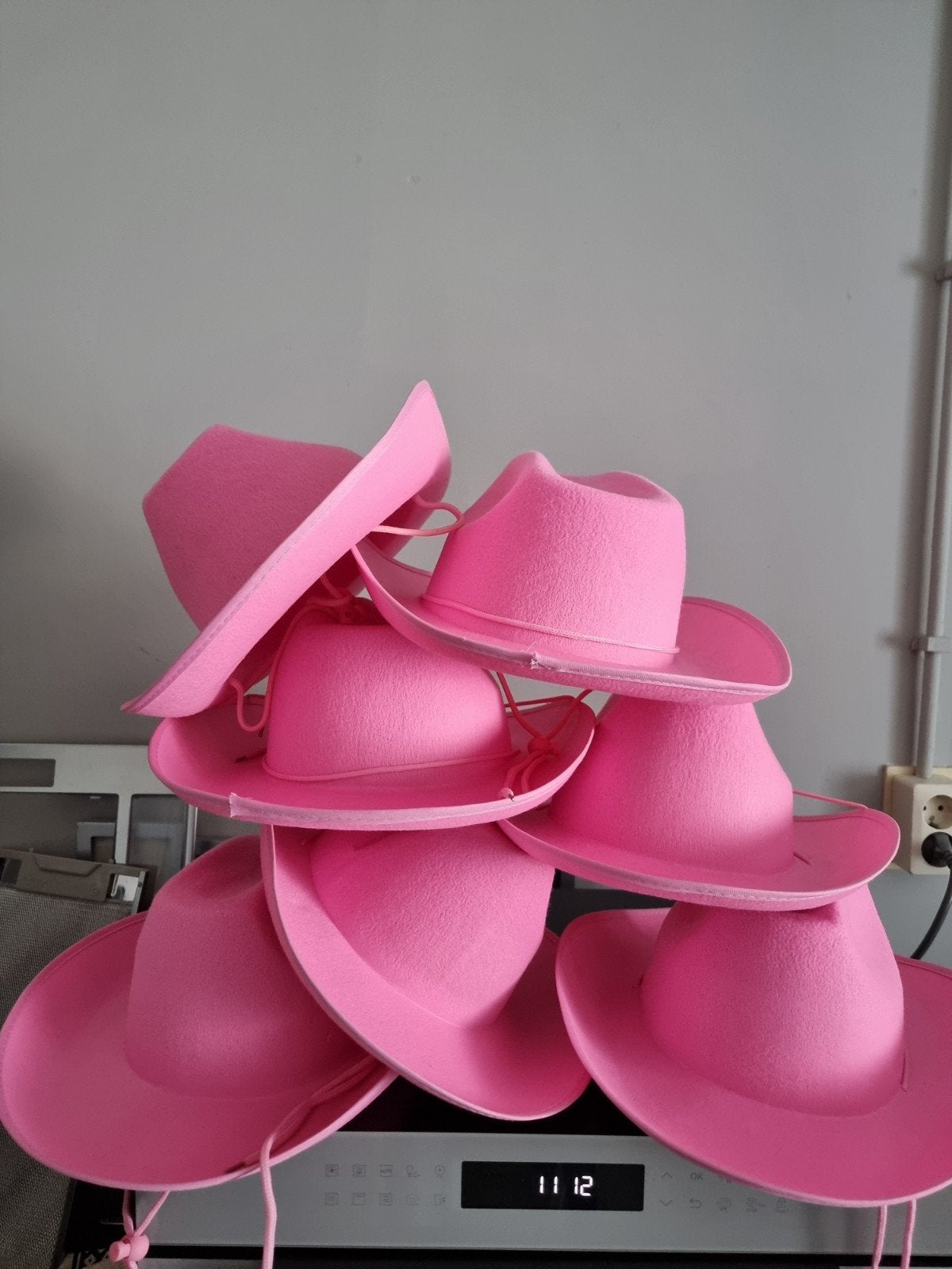 Roze Cowboy Hoeden - Perfect voor Feestjes en Evenementen, Kleding | Dames, Ophalen of Verzenden, Nieuw, One size fits all, Hoed