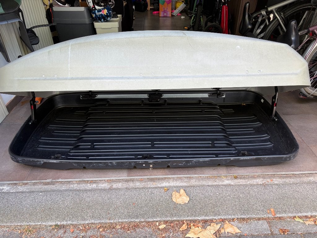 Dakkoffer met dakdragers, Auto diversen, Dakkoffers, Gebruikt, Ophalen