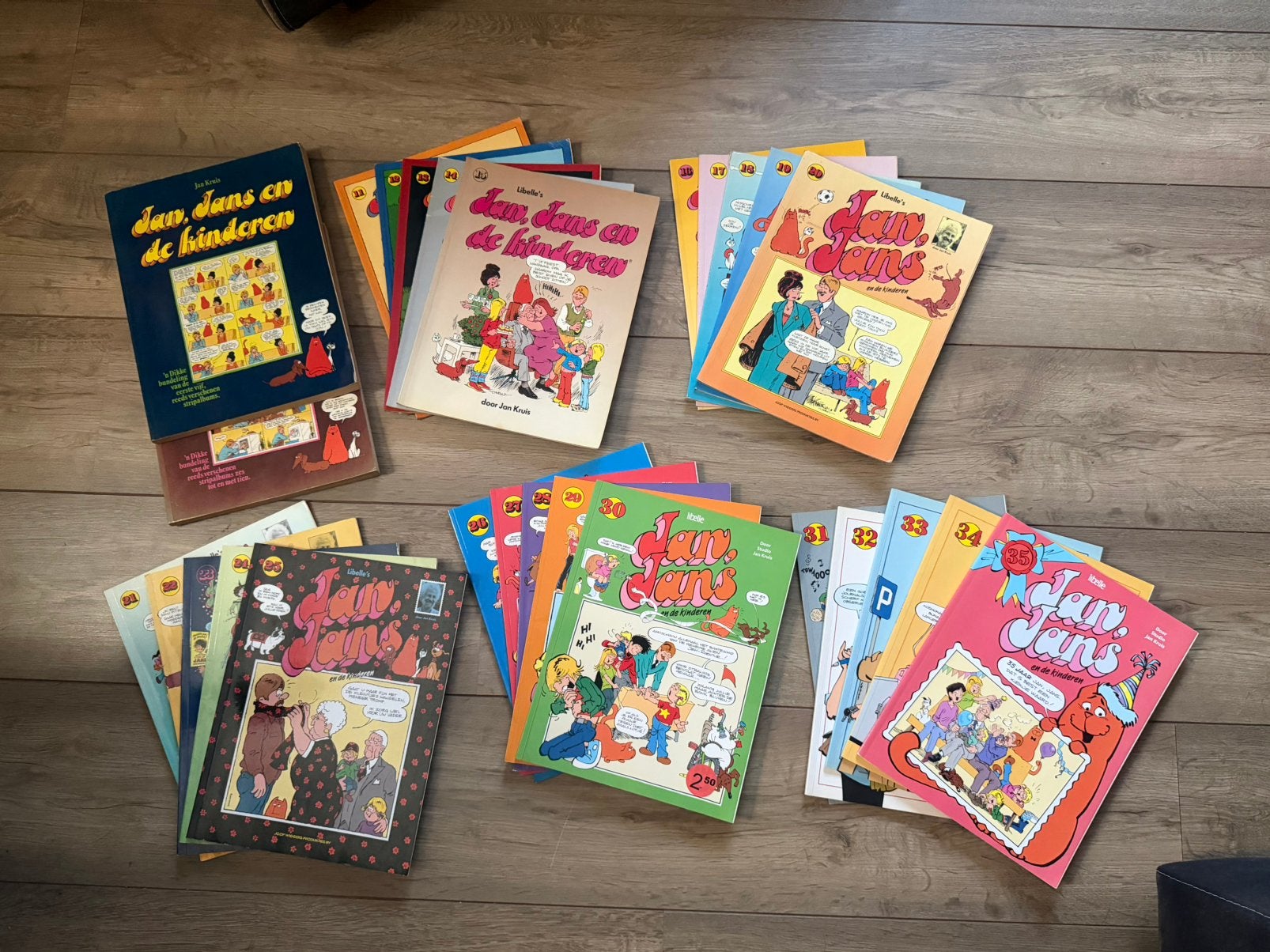 Jan Jans en de Kinderen albums nummer 1 t/m 35, Meerdere stripboeken, Ophalen of Verzenden, Zo goed als nieuw