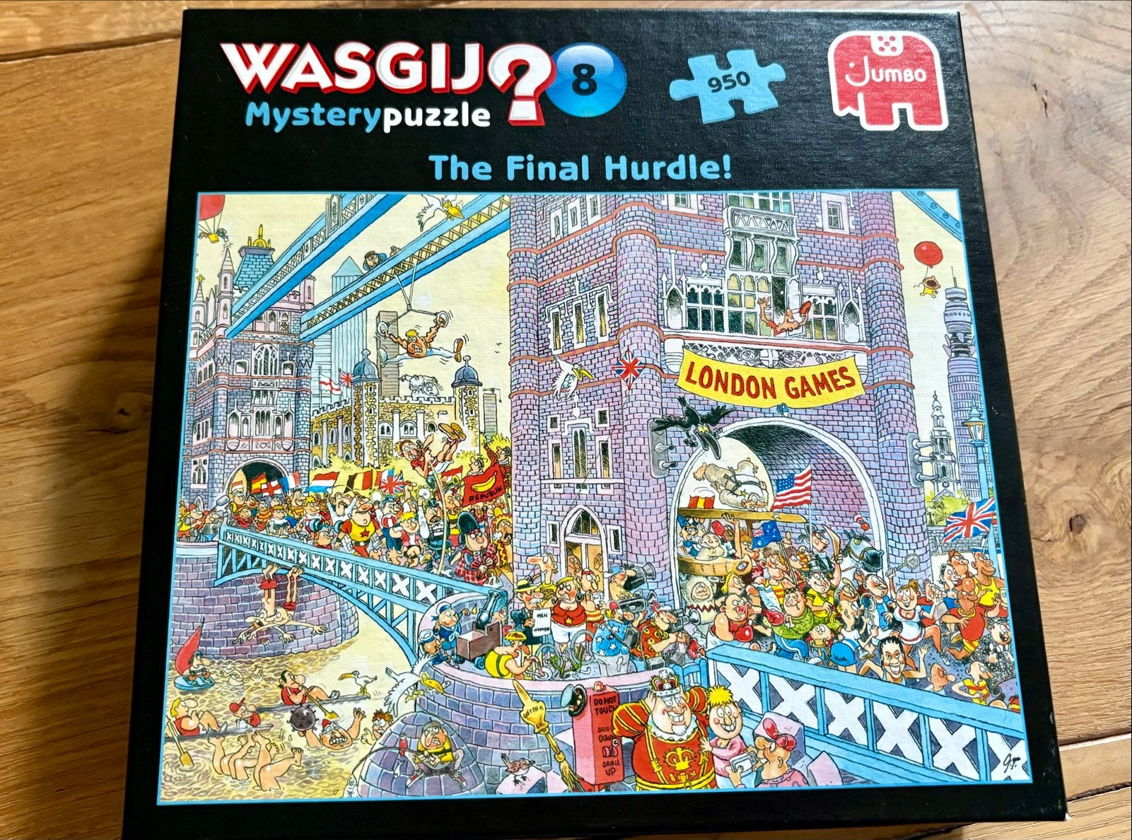 Wasgij Mystery Puzzel 8: The Final Hurdle! (950 stukjes), Ophalen, 500 t/m 1500 stukjes, Gebruikt, Legpuzzel