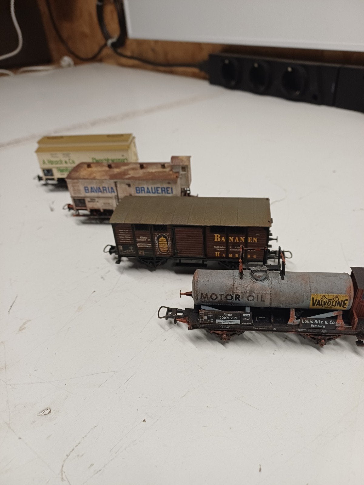 Trix H0 4x Goederenwagens (Set 21218) - Nieuwstaat, Gelijkstroom, Trix, Wagon, Ophalen of Verzenden