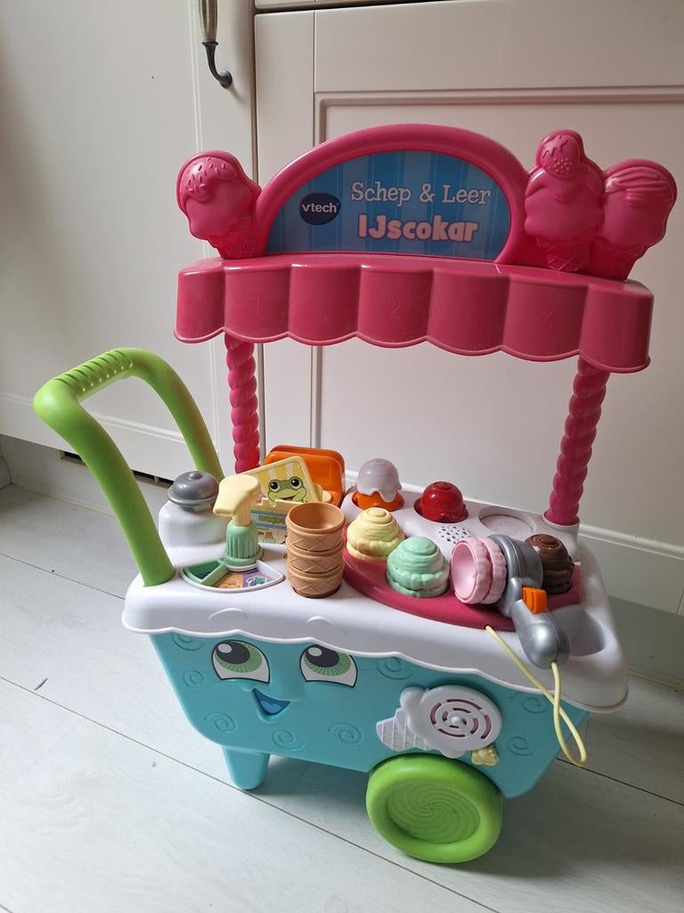 V-tech ijscokar interactief, Kinderen en Baby's, Speelgoed | Vtech, Ophalen, Zo goed als nieuw, 2 tot 4 jaar