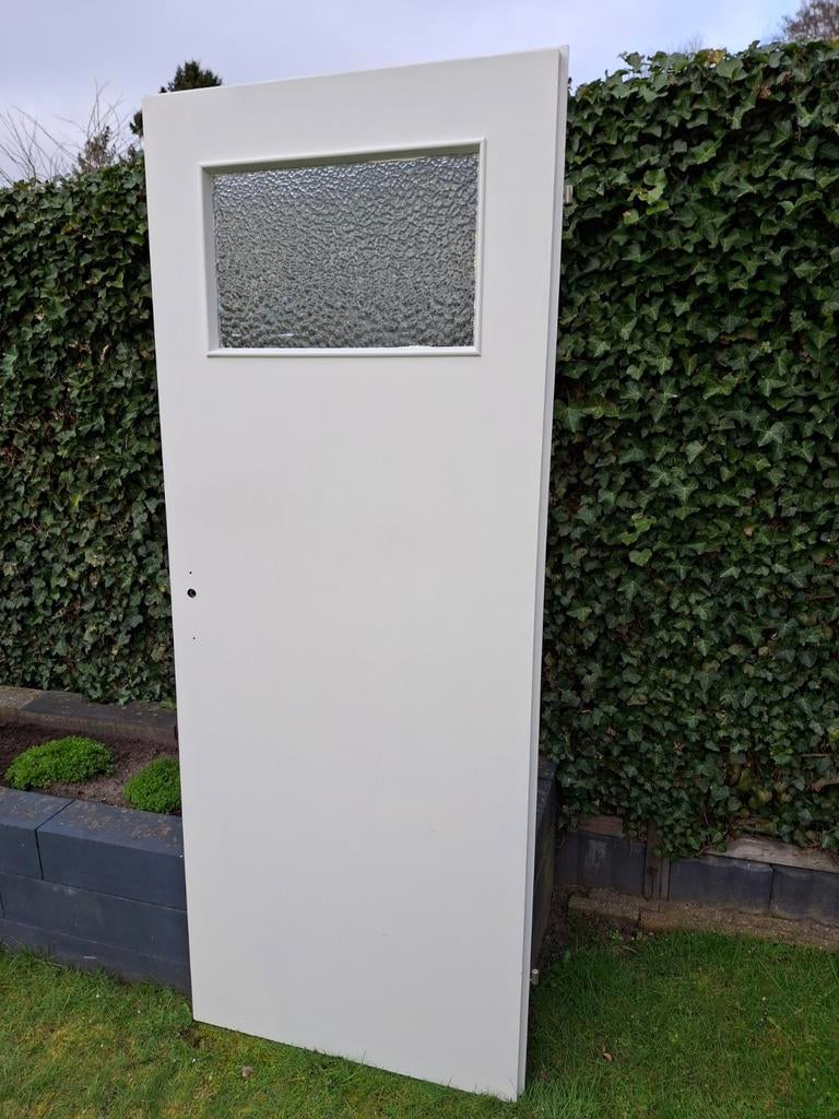 Binnendeur opdek met glas 78 x 200,5 cm, Minder dan 80 cm, Binnendeur, Ophalen of Verzenden, Glas