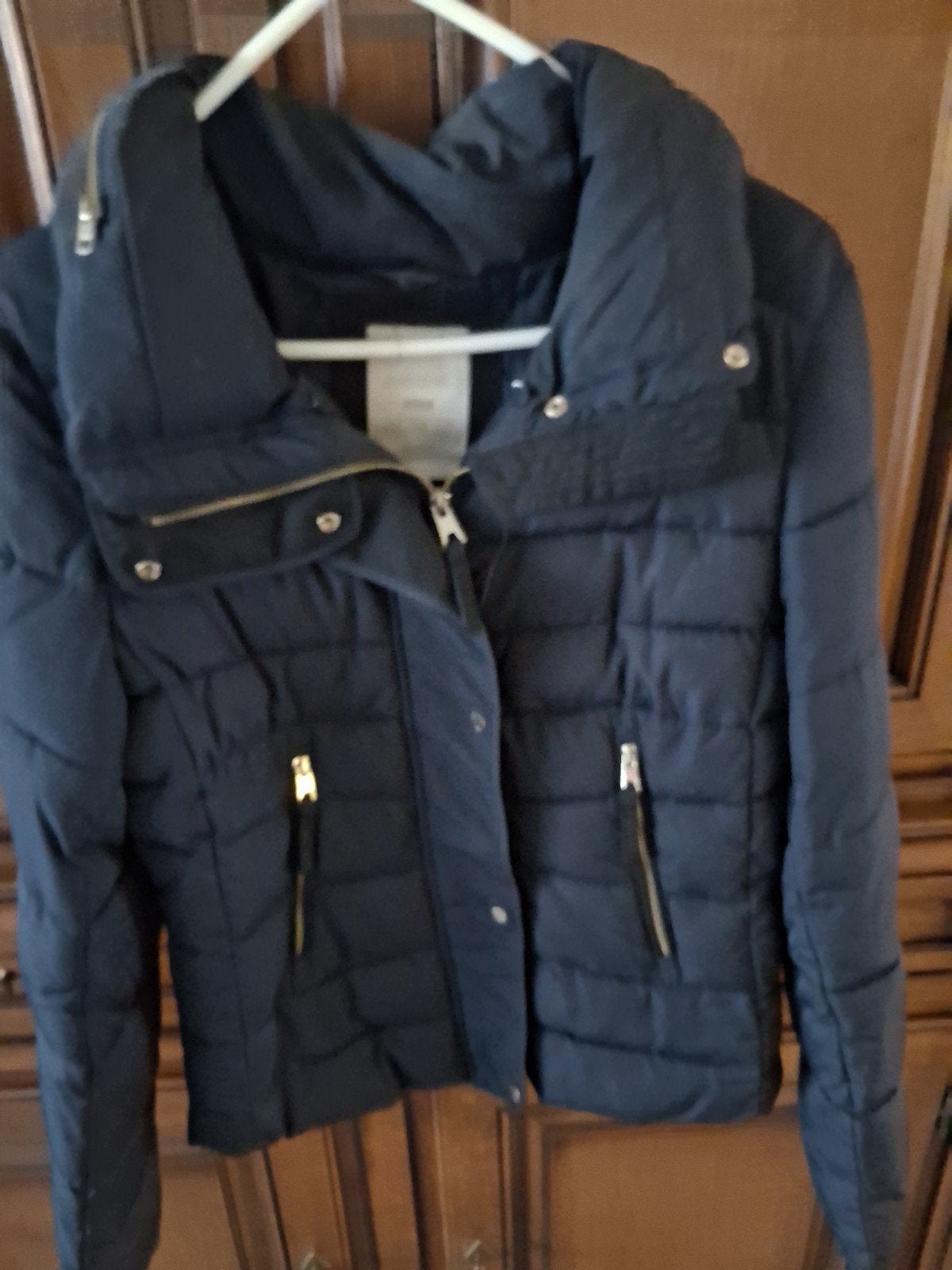Kinder winterjas maat 122 blauw in prima staat, Kinderen en Baby's, Ophalen, Gebruikt, Jongen of Meisje, Jas
