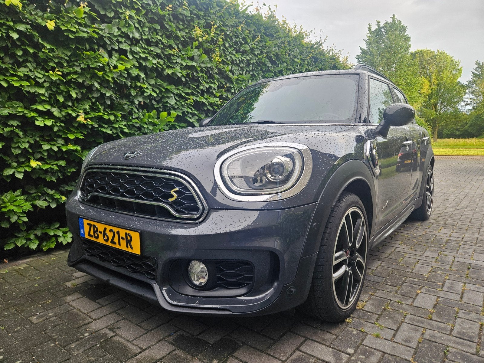 Mini Countryman SE All4 | JCW | Pano | Aut. | 2018 | Grijs, Auto's, Zwart, Countryman, Leder en Stof, Plug-in hybride