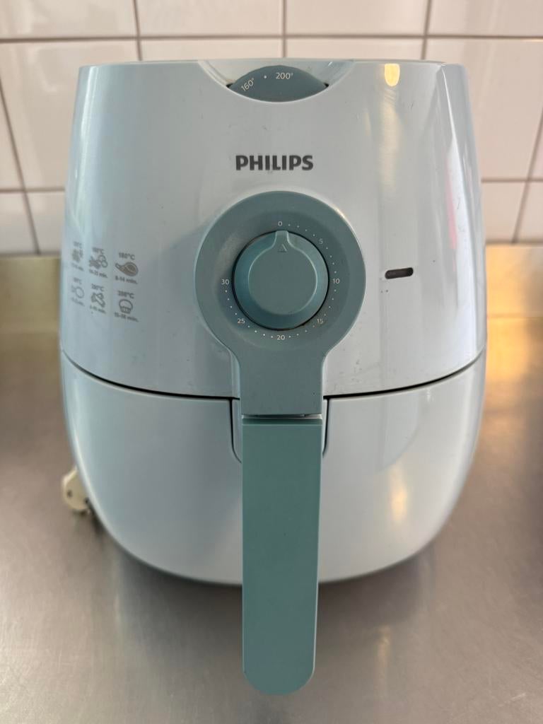 Philips airfryer HD 9220 lichtblauw, Ophalen, Zo goed als nieuw, Airfryer, 750 t/m 999 gram