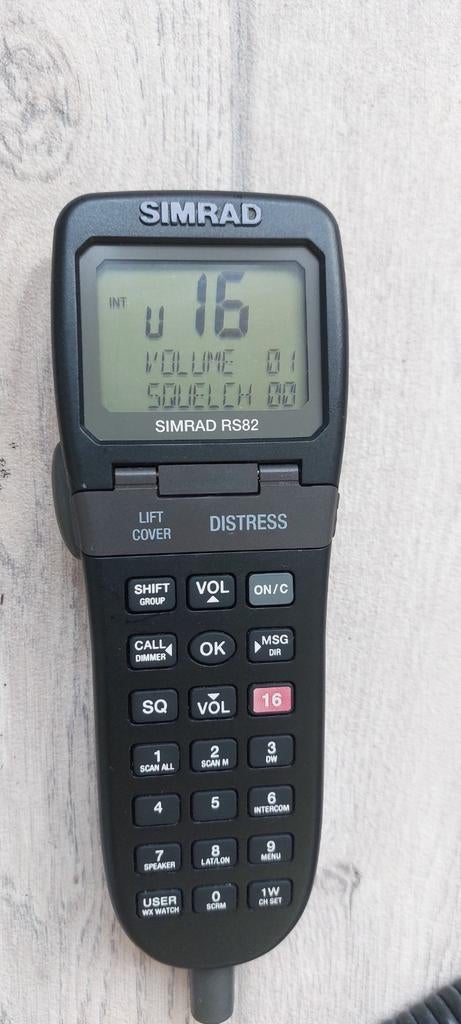 Simrad RS82 Handset marifoon., Ophalen of Verzenden, Zo goed als nieuw, Radio