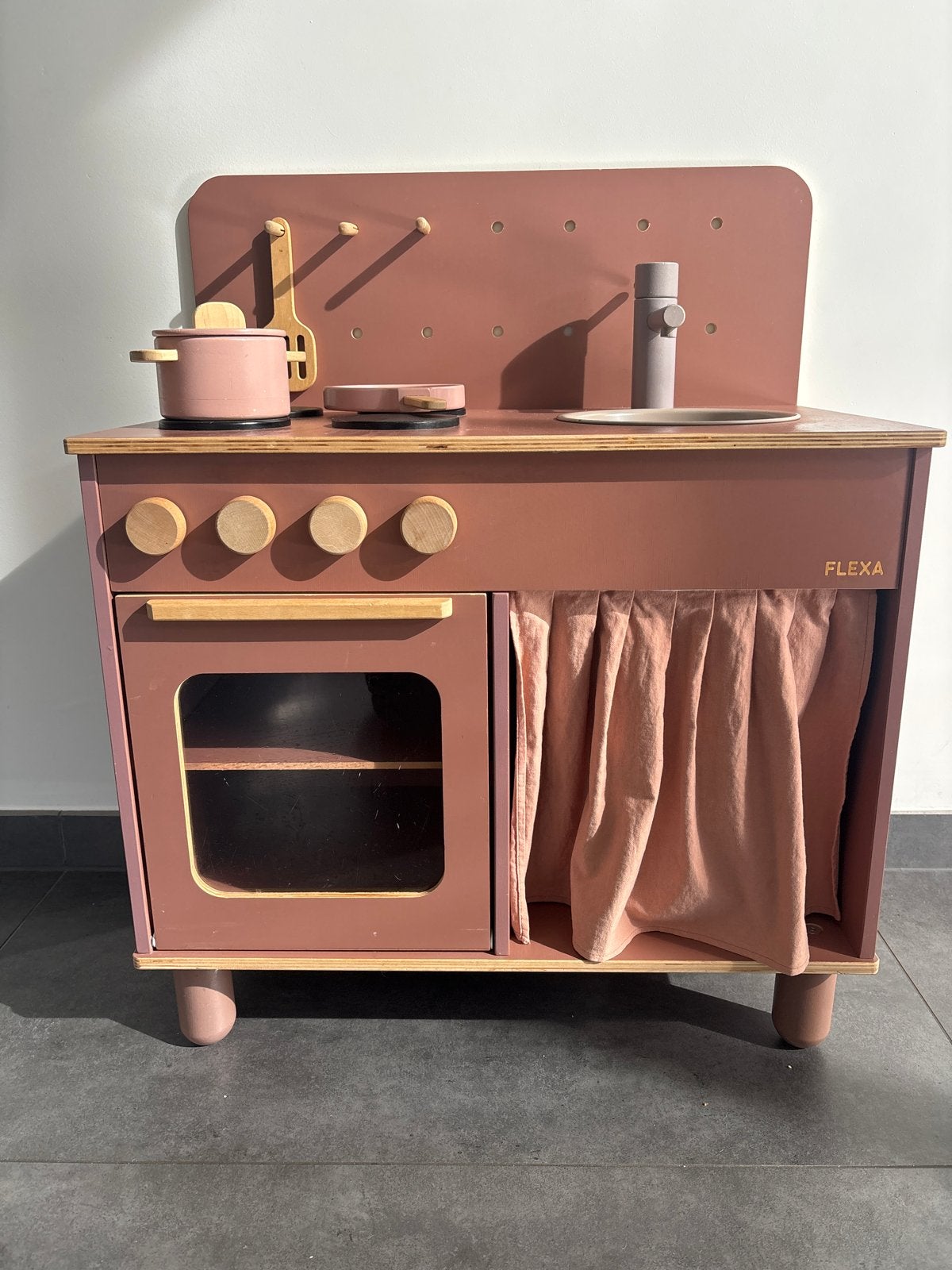 Flexa Speelkeuken met accessoires - Zo goed als nieuw, Ophalen, Zo goed als nieuw, Hout, Speelkeuken