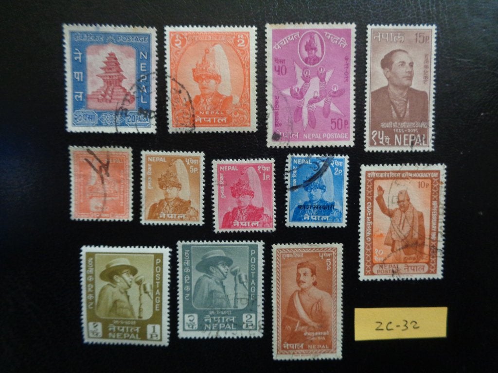 nepal - diverse (zc-32), Ophalen of Verzenden, Gestempeld, Zuid-Azië