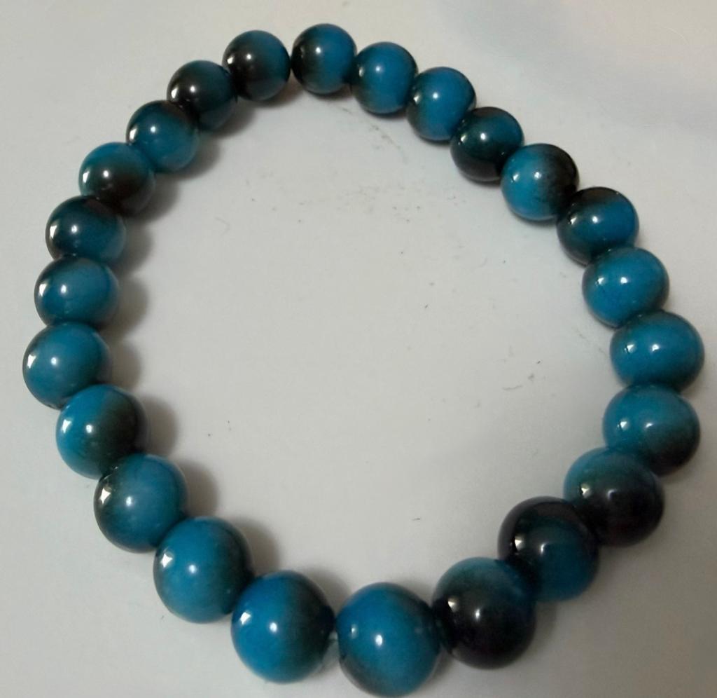 Armband/ Ketting.set.    Blauw, Ophalen of Verzenden, Zo goed als nieuw, Blauw