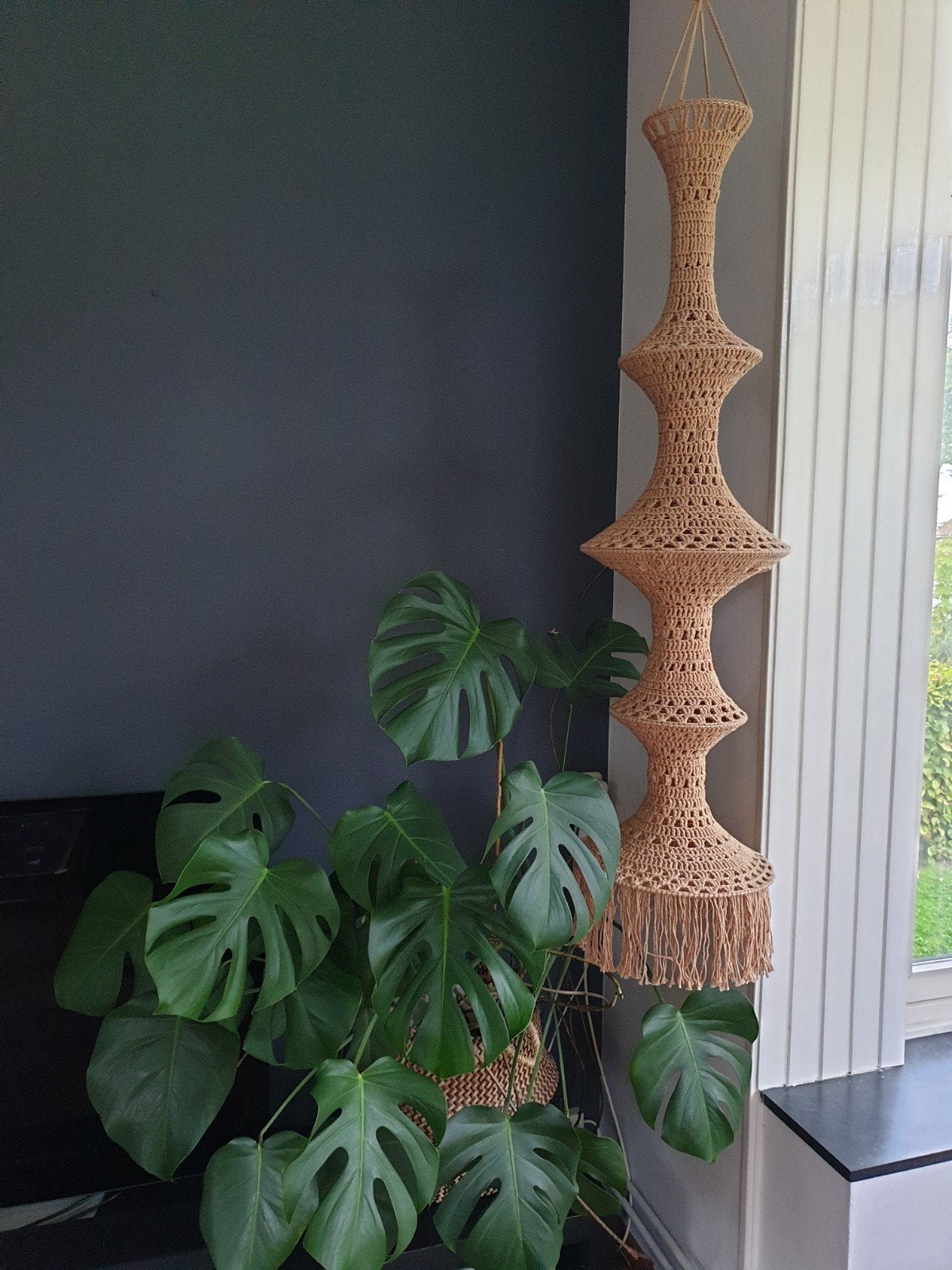 prachtig gehaakte lamp, fuik, Verzenden, Nieuw