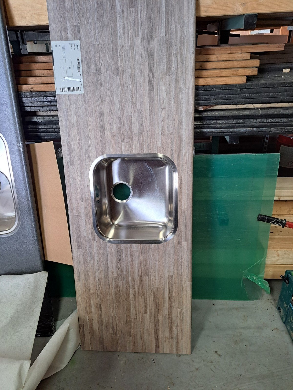 Keuken bladen, Ophalen