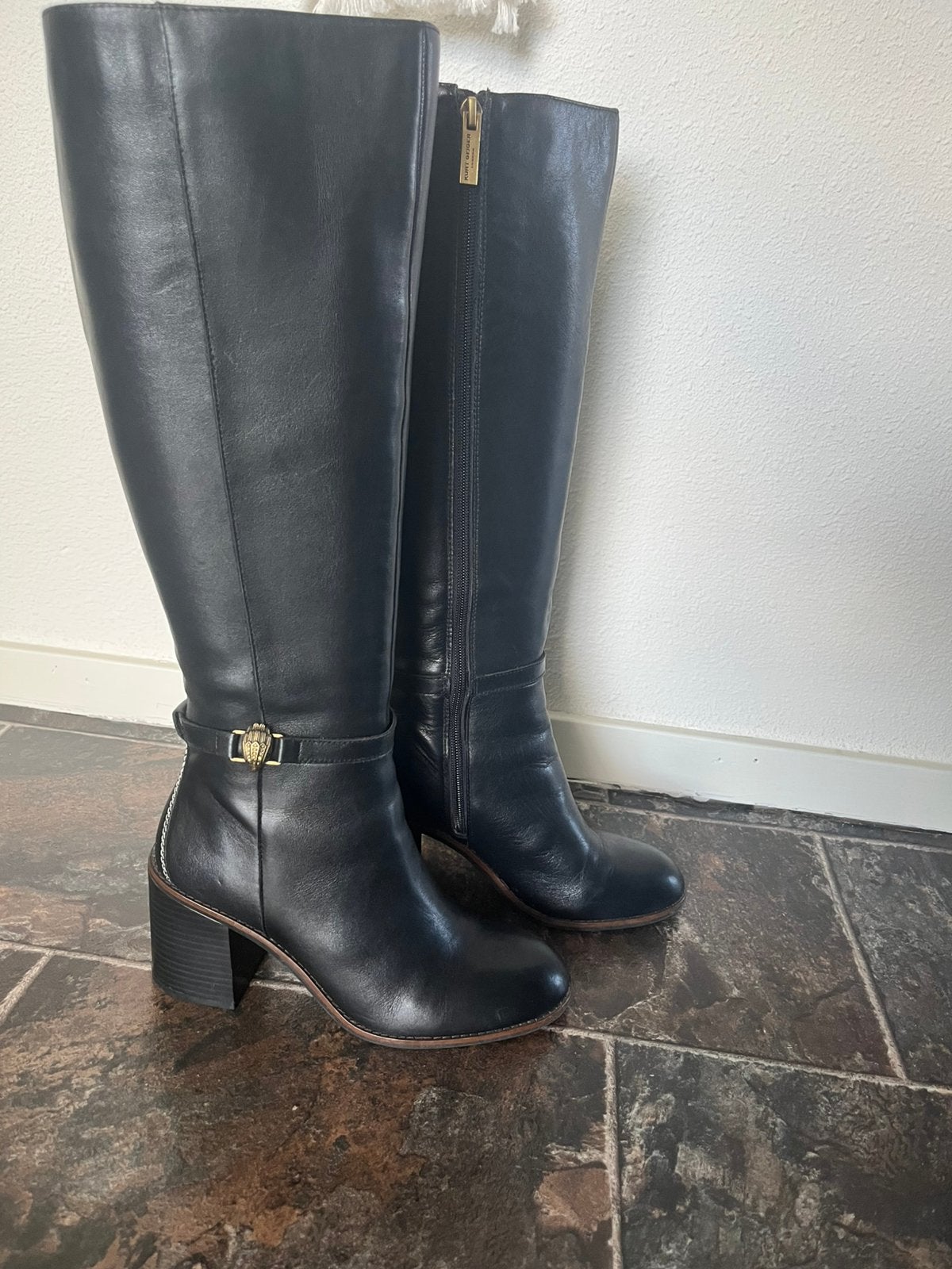 Laarzen Kurt Geiger, Kleding | Dames, Ophalen of Verzenden, Zo goed als nieuw, Zwart, Hoge laarzen