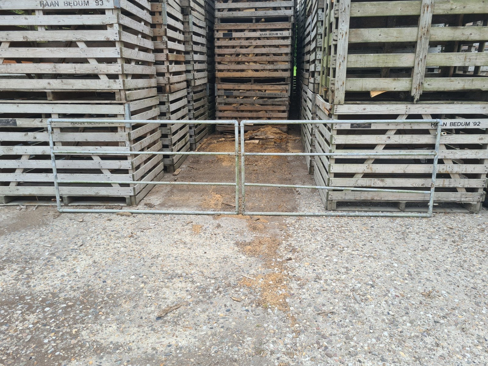 4 meter dubbel weidehek, Ophalen, Gebruikt, IJzer