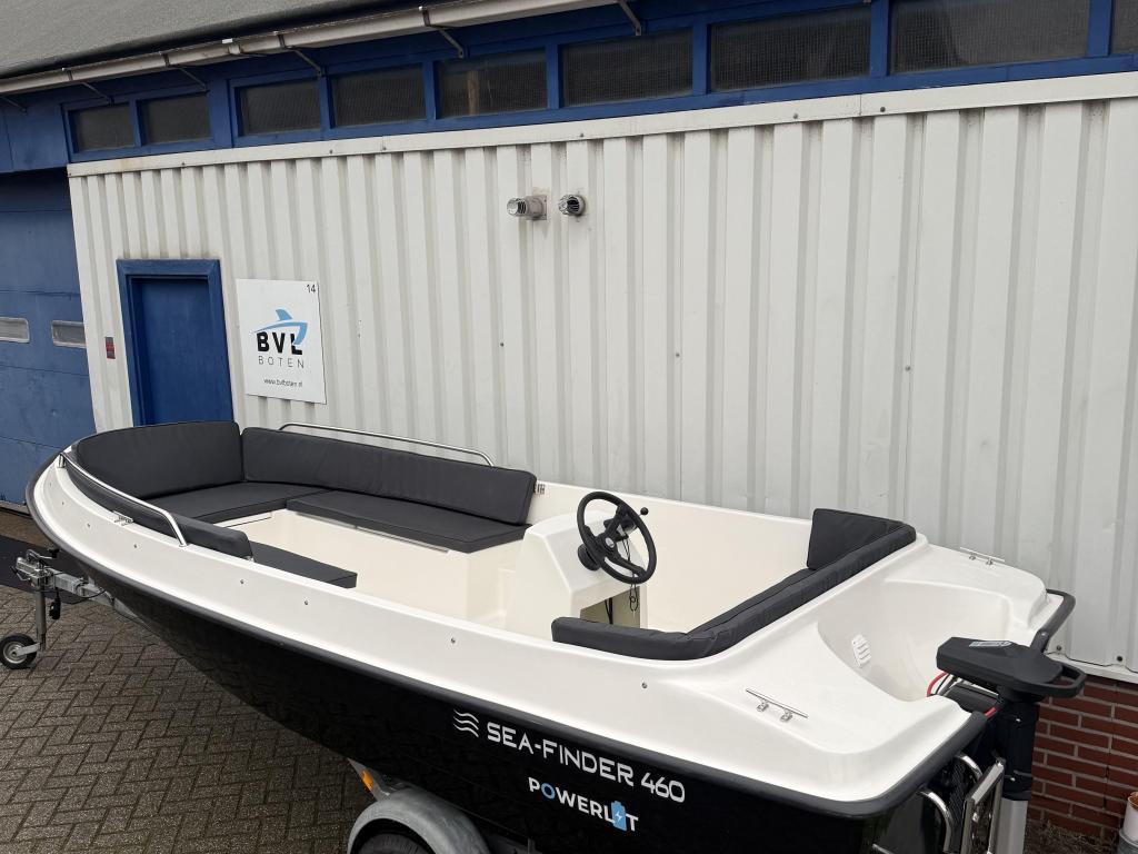 Nieuwe Seafinder 460 elektrische sloep vaarklaar, Niet ingevuld, Tot 10 pk, Elektrisch, Niet ingevuld