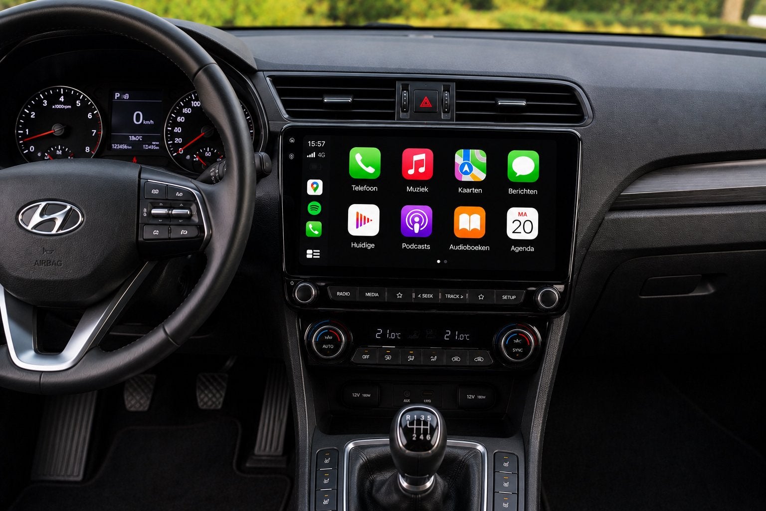 Hyundai i10 i20 i30 Tucson CarPlay Android Auto Inbouw, Ophalen, Nieuw