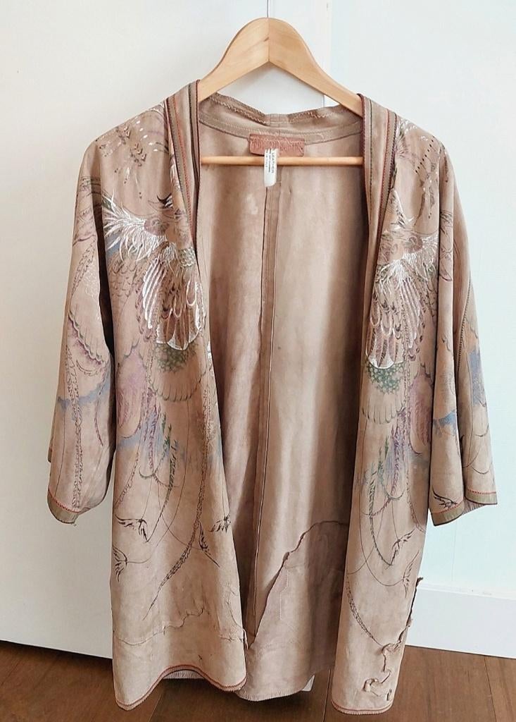 Vintage Cavalli leren poncho designer festival jas, Ophalen, Gedragen, Overige kleuren