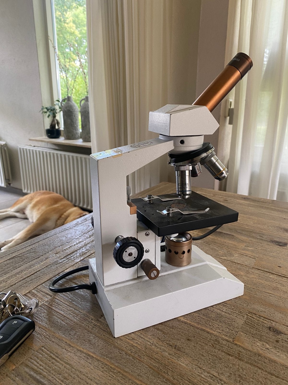 National Microscope Model 138, Ophalen of Verzenden, Gebruikt, Minder dan 400x, Biologische microscoop