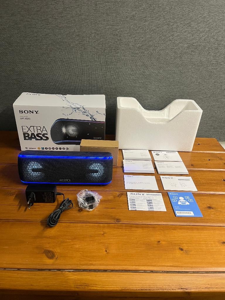Sony SRS-XB41 bleutooth speaker compleet in doos ., Gebruikt, Overige typen, Ophalen of Verzenden, Sony