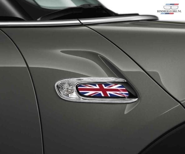 Trim covers set blauw / rood Union Jack voor zijknipperlicht, -, -, Nieuw, Ophalen of Verzenden