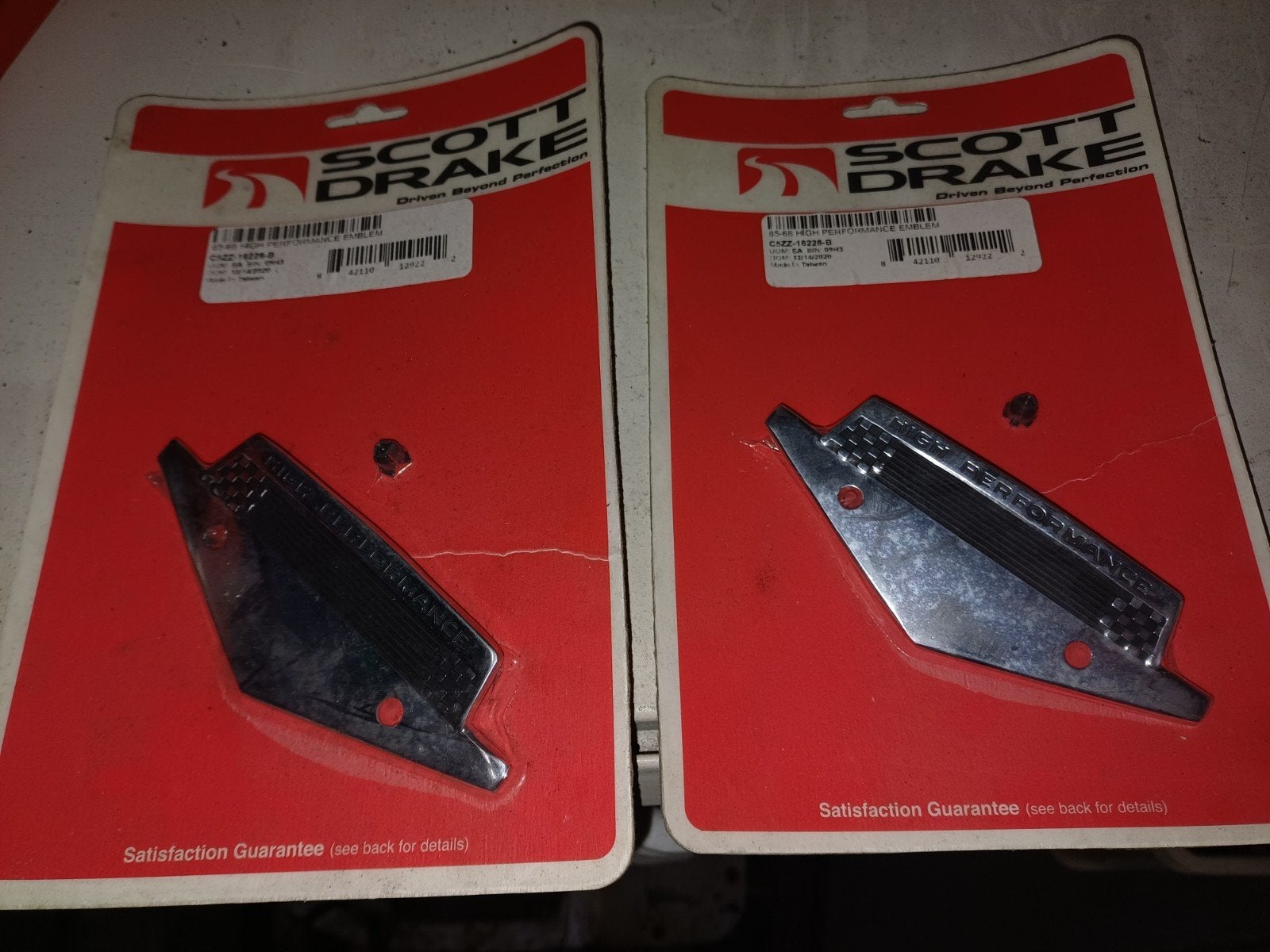 set mustang 65 66 high performance fender emblemen, Auto-onderdelen, Ophalen of Verzenden, Nieuw