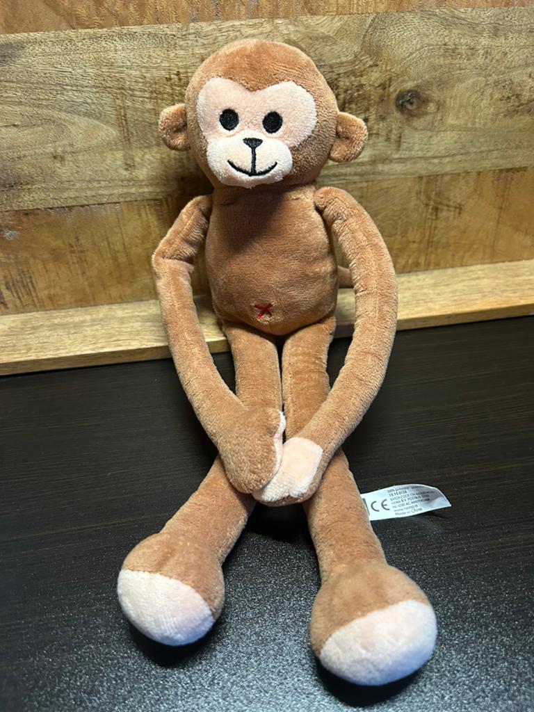 Hema aap aapje knuffel knuffeltje knuffels, Ophalen of Verzenden, Zo goed als nieuw, Overige typen