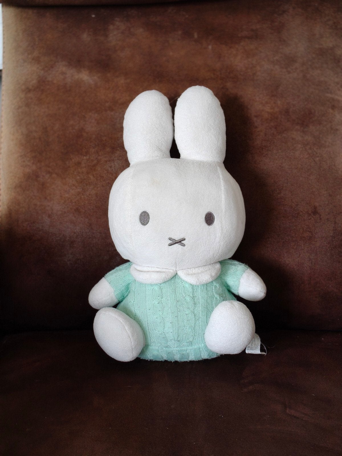 Nijntje knuffel met mintgroen truitje - 30 cm, Groen, Overige merken, Konijn, Nijntje