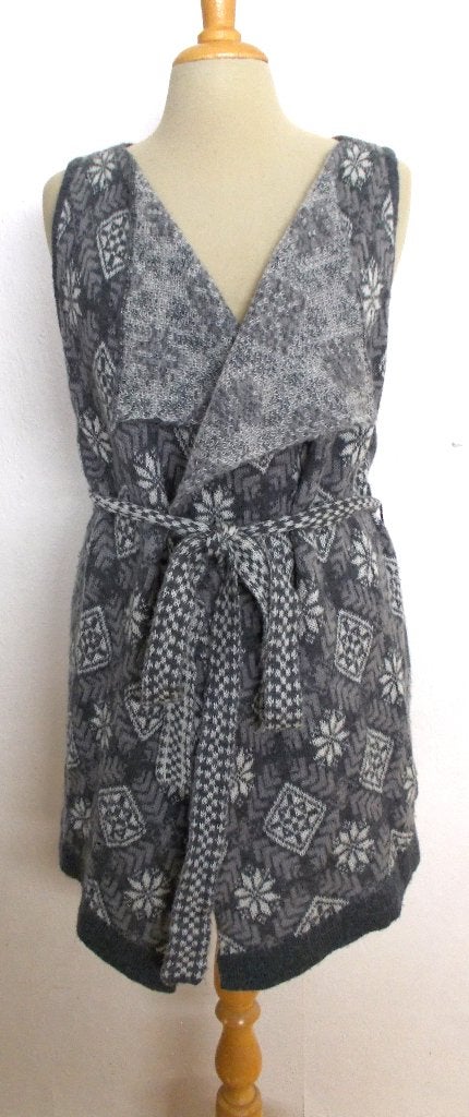 Apart grijs wol mix Noors look vest! M, Verzenden, Zo goed als nieuw, Maat 38/40 (M), Grijs