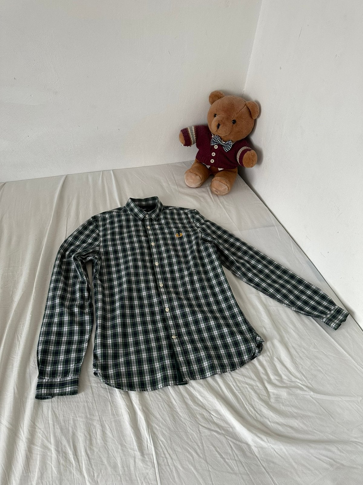 Nieuw Fred Perry overhemd, Halswijdte 38 (S) of kleiner, Ophalen of Verzenden, Zo goed als nieuw, Fred Perry