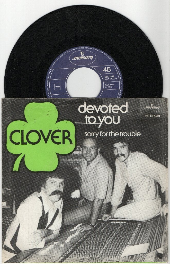 Clover – Devoted To You, Ophalen of Verzenden, Zo goed als nieuw, 7 inch, Pop