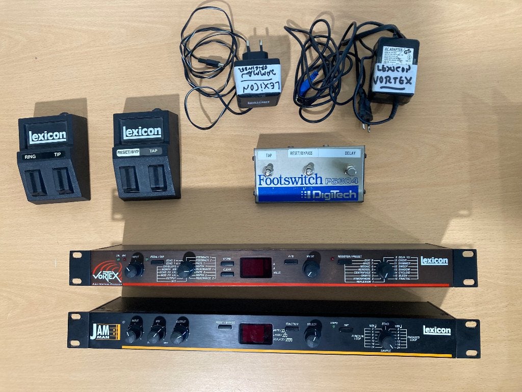 Lexicon Vortex + Lexicon JamMan + Voedingen Pedalen Manuals, Ophalen, Gebruikt, Delay of Echo