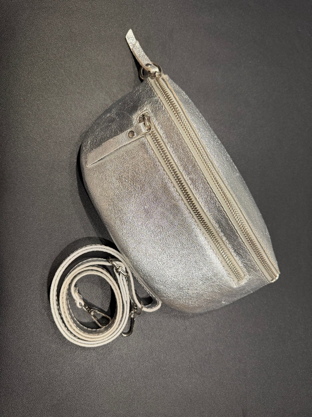 Zilver cross over tas, Ophalen, Gebruikt, Overige kleuren, Schoudertasje