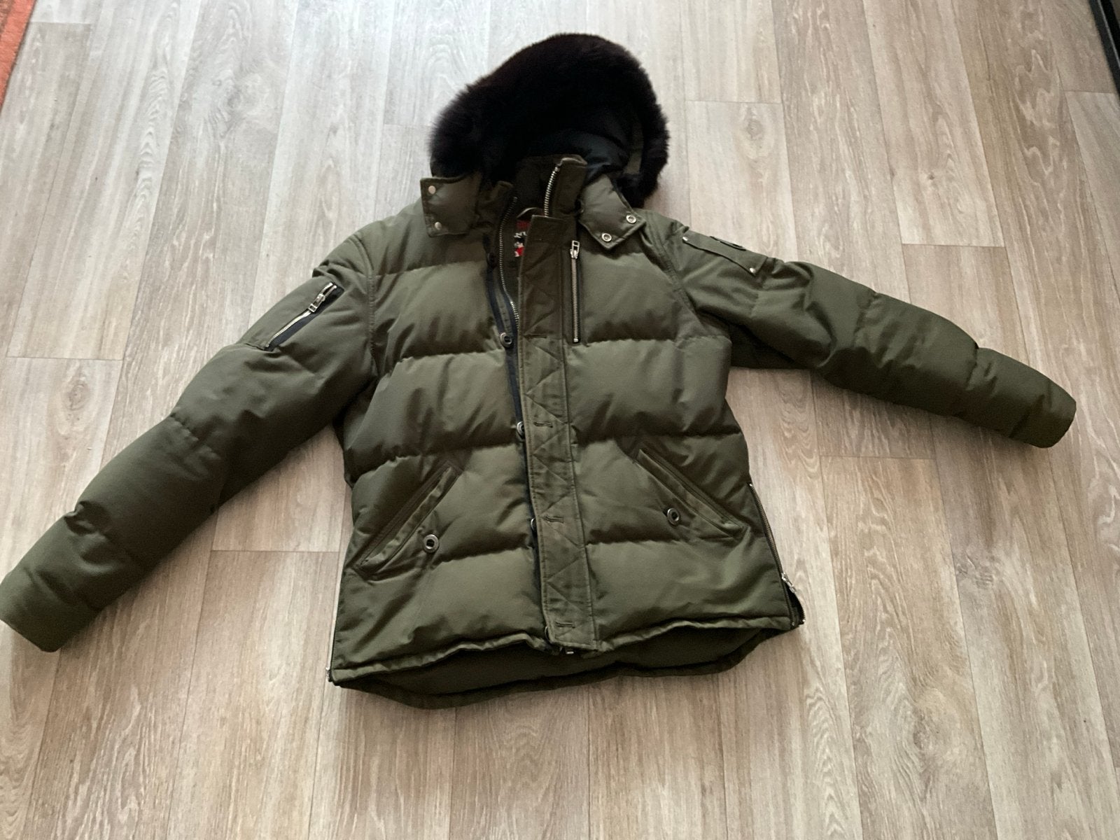 Moose Knuckles winterjas - Maat L, Ophalen of Verzenden, Zo goed als nieuw, Maat 52/54 (L), Groen