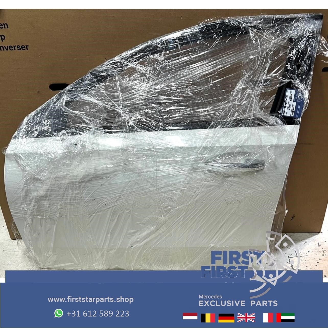 W177 DEUR COMPLEET PORTIER WIT LINKS VOOR Mercedes A Klasse, Gebruikt, -, Deur, Voor