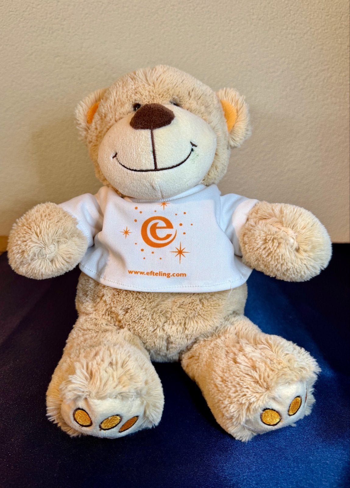 Schattige Efteling Teddybeer met T-shirt – 34 cm, Kinderen en Baby's, Speelgoed | Knuffels en Pluche, Overige merken, Beer, Ophalen of Verzenden