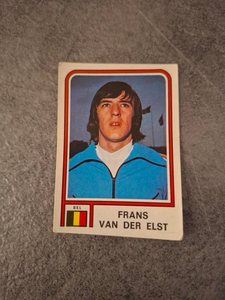 Panini sticker WK 78 Argentina. Frans van der Elst België., Verzenden, Zo goed als nieuw, Sticker