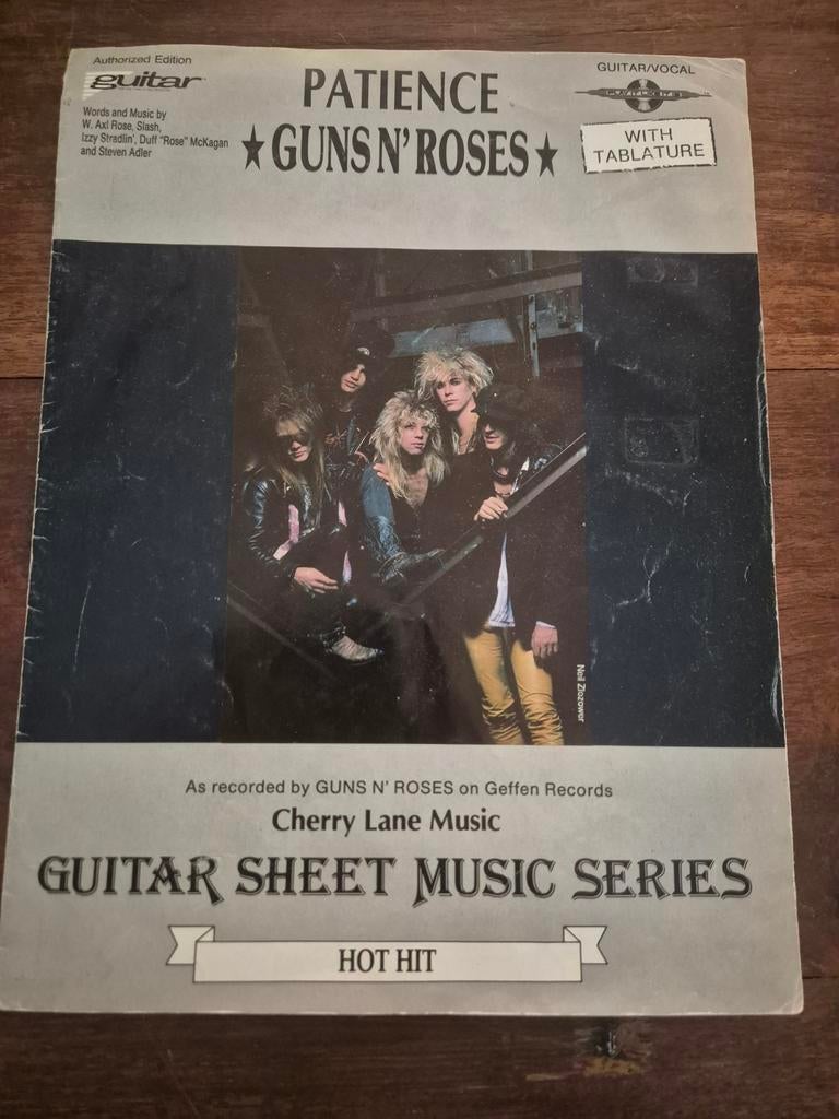 Bladmuziek Guns N' Roses Patience, Ophalen of Verzenden, Gebruikt, Artiest of Componist, Gitaar