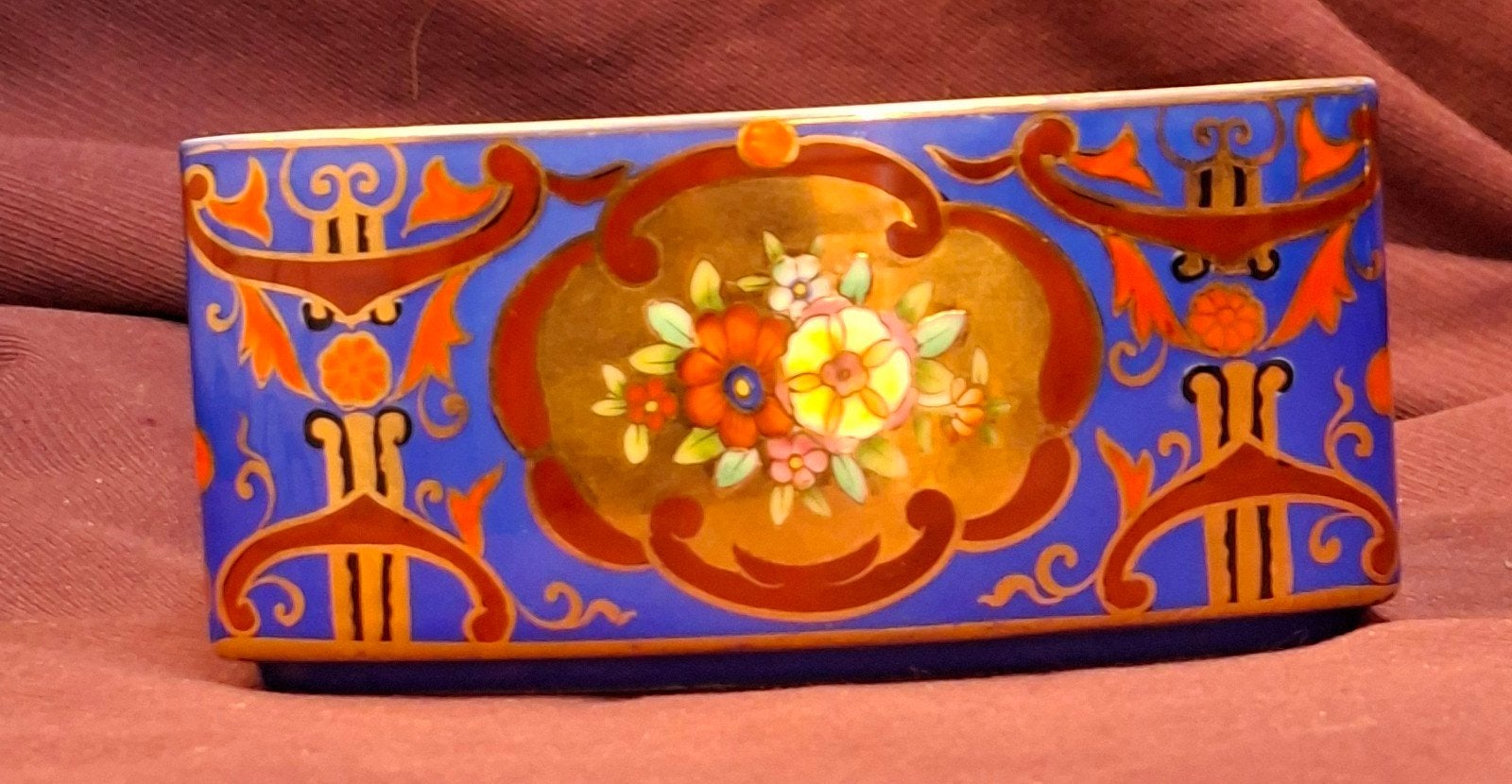 Antiek Noritake Japans porseleinen driehoekig schaaltje 1908, Ophalen of Verzenden