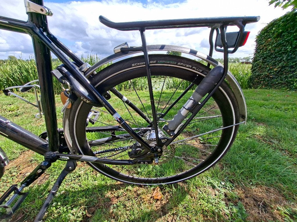 Herenfiets, aluminium frame, Alfine 8 + riemaandrijving, Ophalen, Gebruikt, Versnellingen, Schijfrem