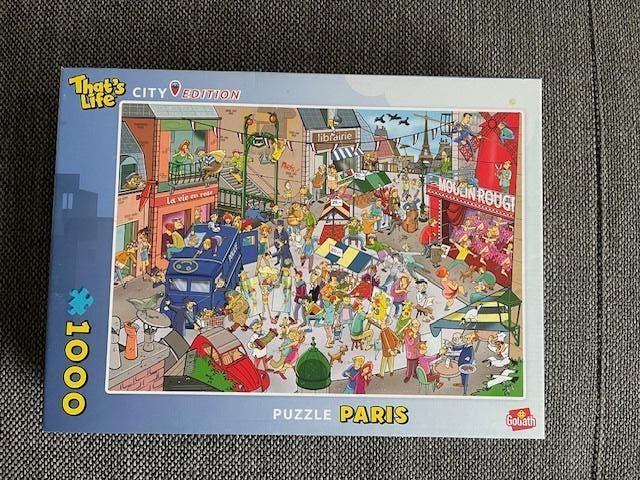 puzzel Paris 1000st., Ophalen of Verzenden, 500 t/m 1500 stukjes, Zo goed als nieuw
