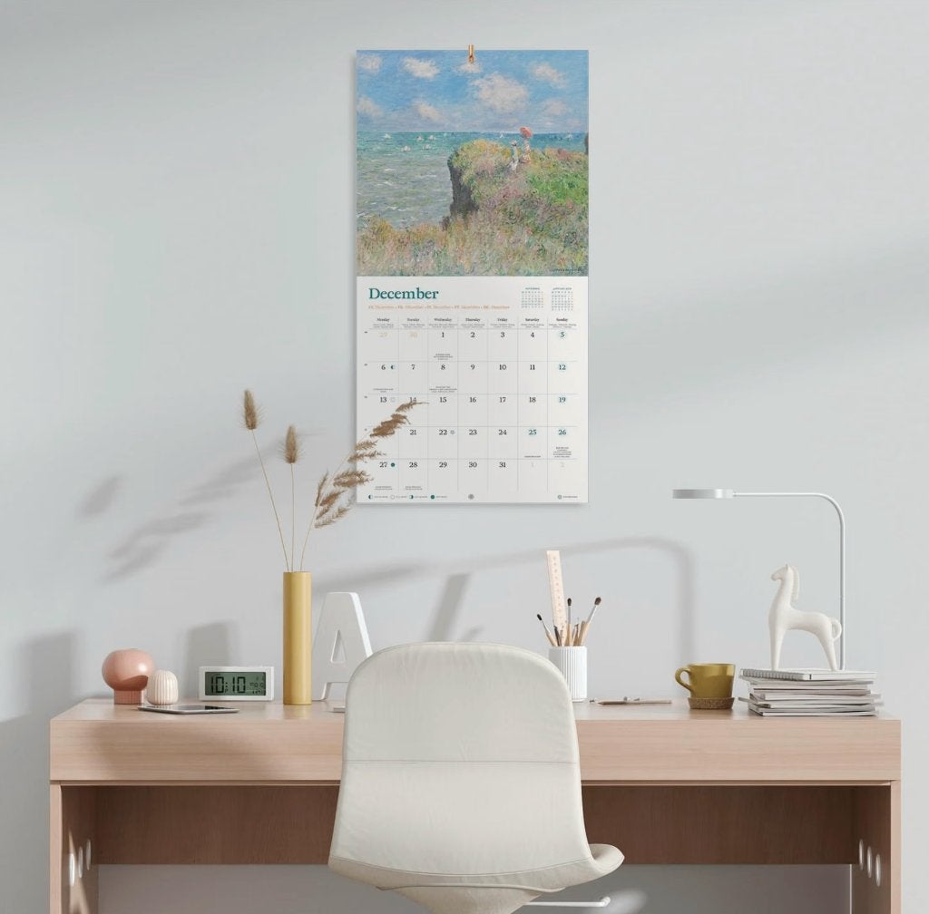 Claude Monet Wandkalender 2027, Verzenden, Maandkalender, Nieuw