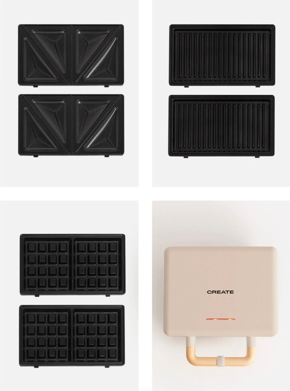 3-in-1 Tosti-, Grill- en Wafelijzer met verwisselbare platen, Ophalen of Verzenden, Uitneembare platen, Zo goed als nieuw
